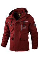 Men’s Waterproof Winter Jacket with Hood and Warm Lining